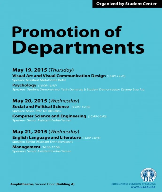 Promotion of Departments